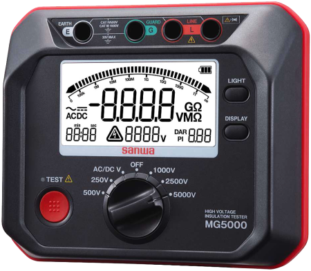 Измеритель сопротивления изоляции (мегаомметр) Sanwa MG5000 купить по низкой цене | МАКСПРОФИТ