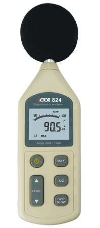 Шумомер цифровой Victor 824 купить по низкой цене | МАКСПРОФИТ
