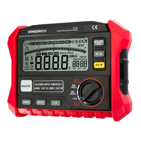 Тестер заземления Ermenrich Ping ET60, черный купить по низкой цене | МАКСПРОФИТ