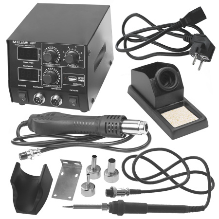 Паяльная станция с цифровым управлением МЕГЕОН 00686 купить по низкой цене | МАКСПРОФИТ